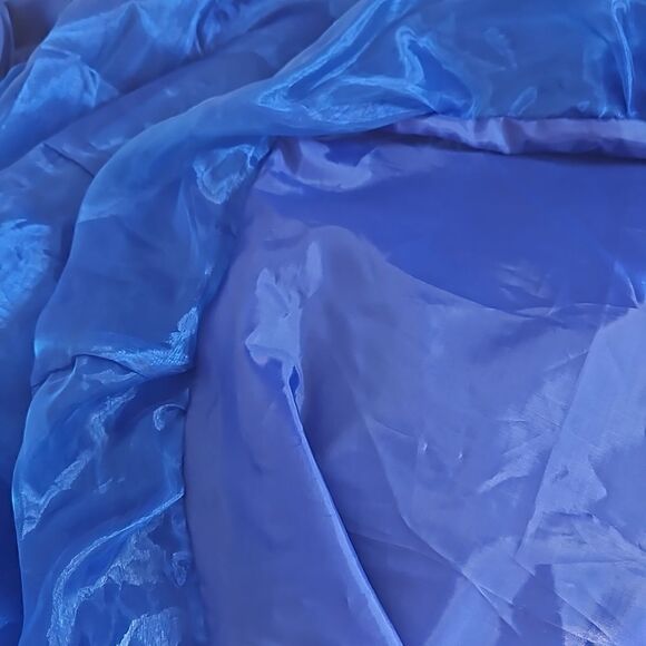 Jessica McClintock For Gunne Sax Strapless Royal Blue Ballerina Maxi Dress Size9 - Picture 16 of 16